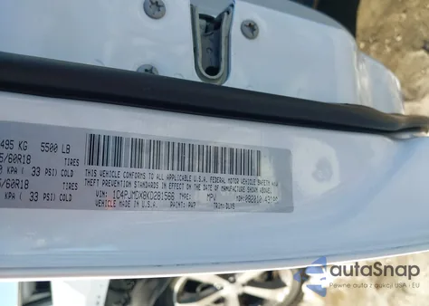 2019 Jeep Cherokee Limited 4X4 z USA, uszkodzony, nr VIN 1C4PJMDX8KD281566